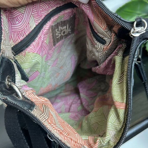 The Sak Genuine Leather Crossbody Shoulder Bag Black Pebbled, Soft & Durable - Picture 11 of 11